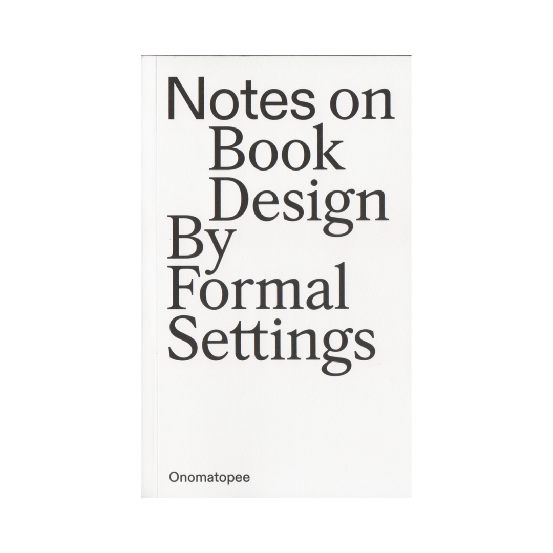 Notes on Book Design