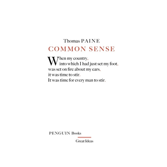 Common Sense | Penguin Great Ideas