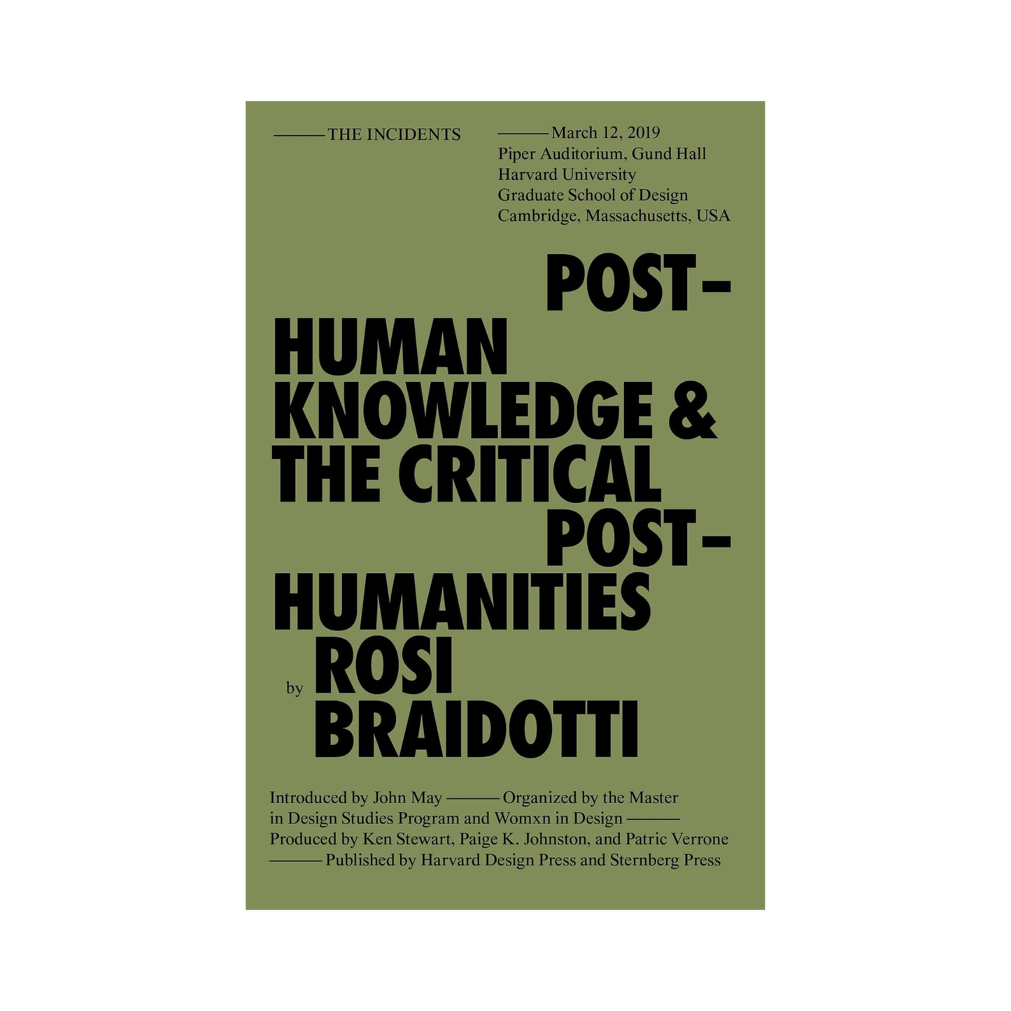 Post-Human Knowledge & The Critical Post-Humanities