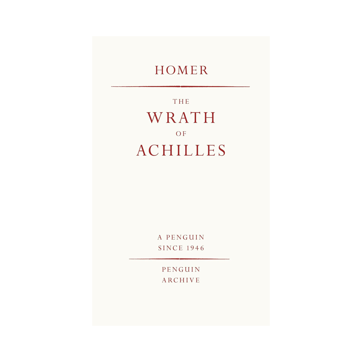 The Wrath of Achilles